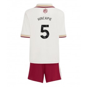 Dětské fotbalový komplet Arsenal Piero Hincapie #5 Tretí košile 2025-26 Krátkým Rukávem